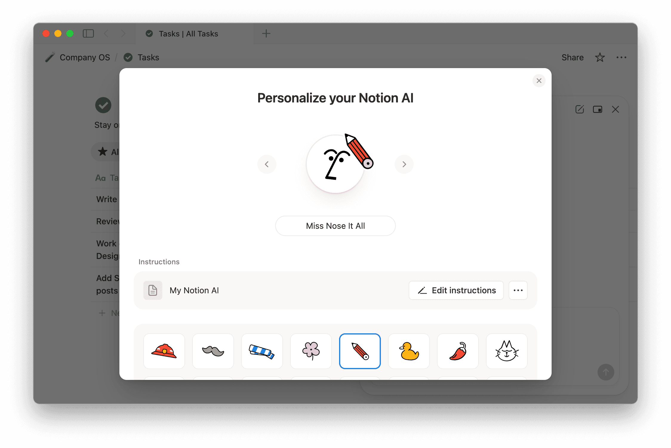 hc: personalize agent