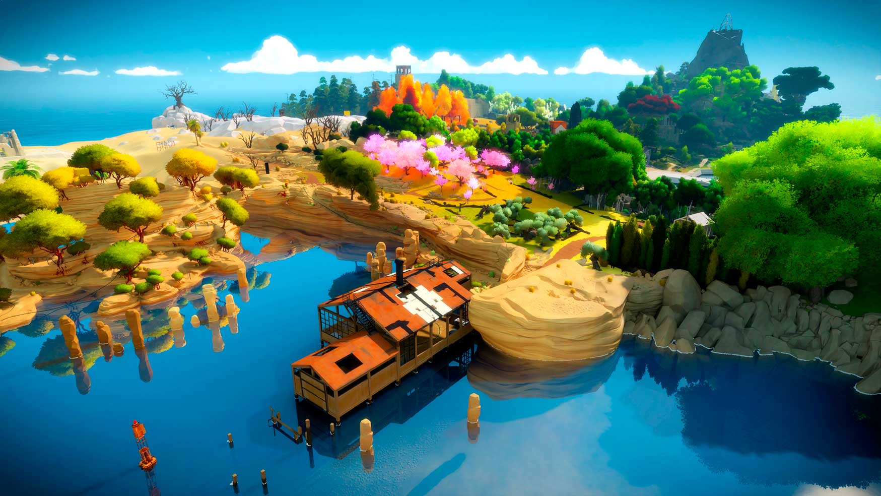 A screenshot from The Witness. Image from the-witness.net.