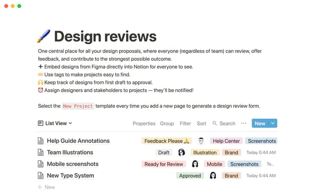 Design reviews